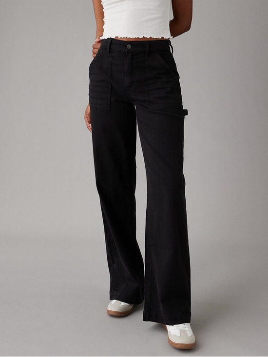 American Eagle Outfitters Denim - Super High Rise Baggy Wide Leg Pant